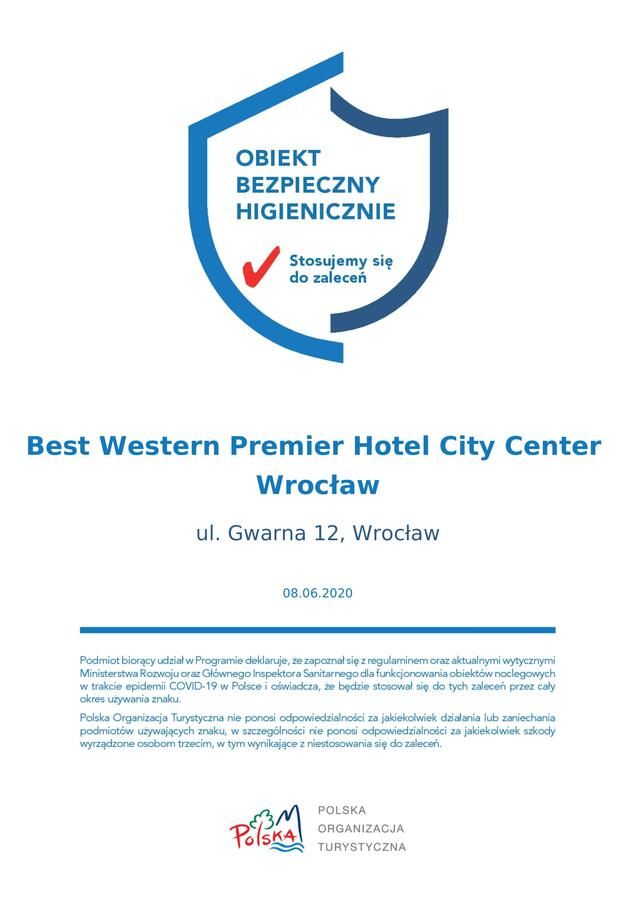 Отель Best Western Premier Hotel City Center Вроцлав-36