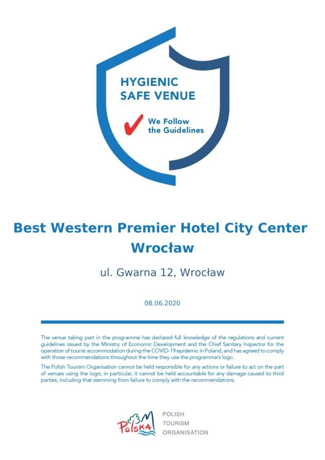 Отель Best Western Premier Hotel City Center Вроцлав-37